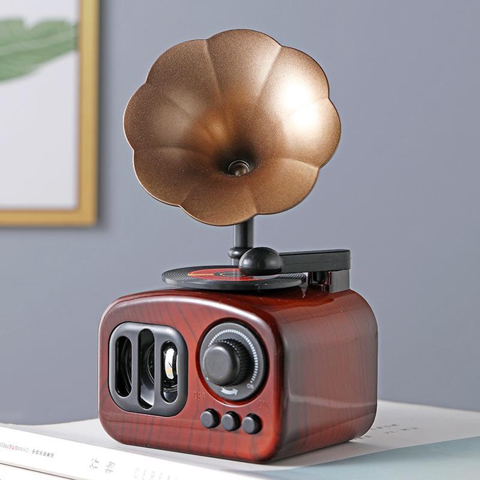 Phonograph Art Music Box Ornament Home Desktop Decor Crafts