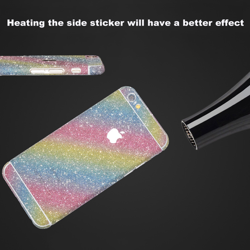 ACCNIC Terug Mobiele Telefoon Stickers voor iPhone 6/6 s/7/8/6 plus/6 s plus/7 plus/8 plus Full Body Glitter Bling Telefoon Sticker Film