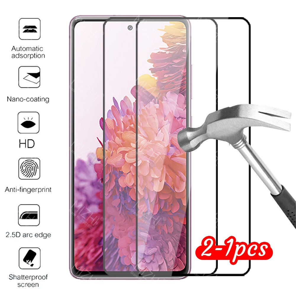 Case Voor Samsung S20 Fe Fan Editie Lite Cover Gehard Glas Op Galaxy S20 Fe 5G Veiligheid Beschermende Telefoon coque Accessoires