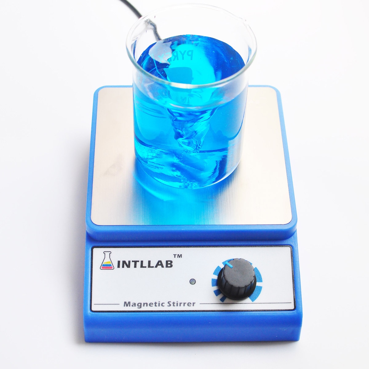Laboratorie lcd digitalt display magnetisk omrører kemi væskeblander rørestang ingen varmeplade kogeplade 1000ml 100v-240v