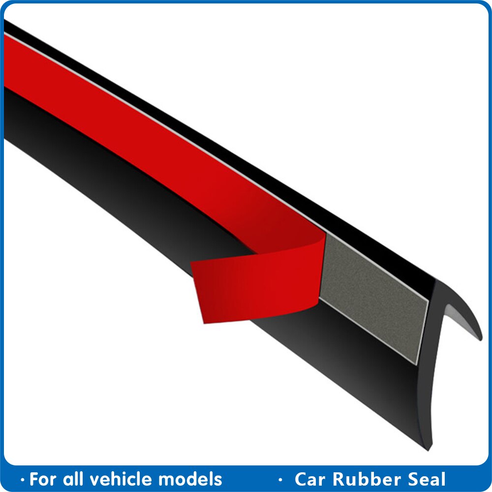 Auto Rubber Side Window Filler Tochtstrip V Vorm Auto Side Window Seal Strip Geluidsisolatie Auto Window Lift Afdichting Strips