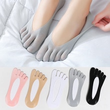 Women's Toe Socks Orthopedic Compression Socks Ultra Low Cut Liner With Gel Tab Breathable/sweat-absorbent/deodorant/invisible