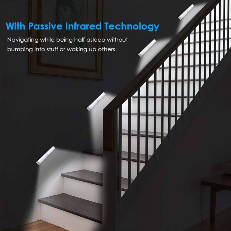 LED Wireless Induction Lamp LED Closet Light PIR Motion Sensor Light Motion Sensing LED Light