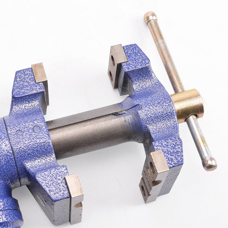 Double Jaw Table Vise Multifunctional Table Vise Clamp 360 Degree Rotating Workbench Table DIY Heavy Table Vise