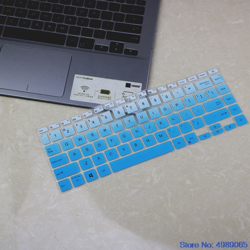 for Asus Zenbook Q407I Q407 Vivobook S433 S433F S433FA S433FL UM433IQ US Layout Silicone Keyboard Protector Skin Cover