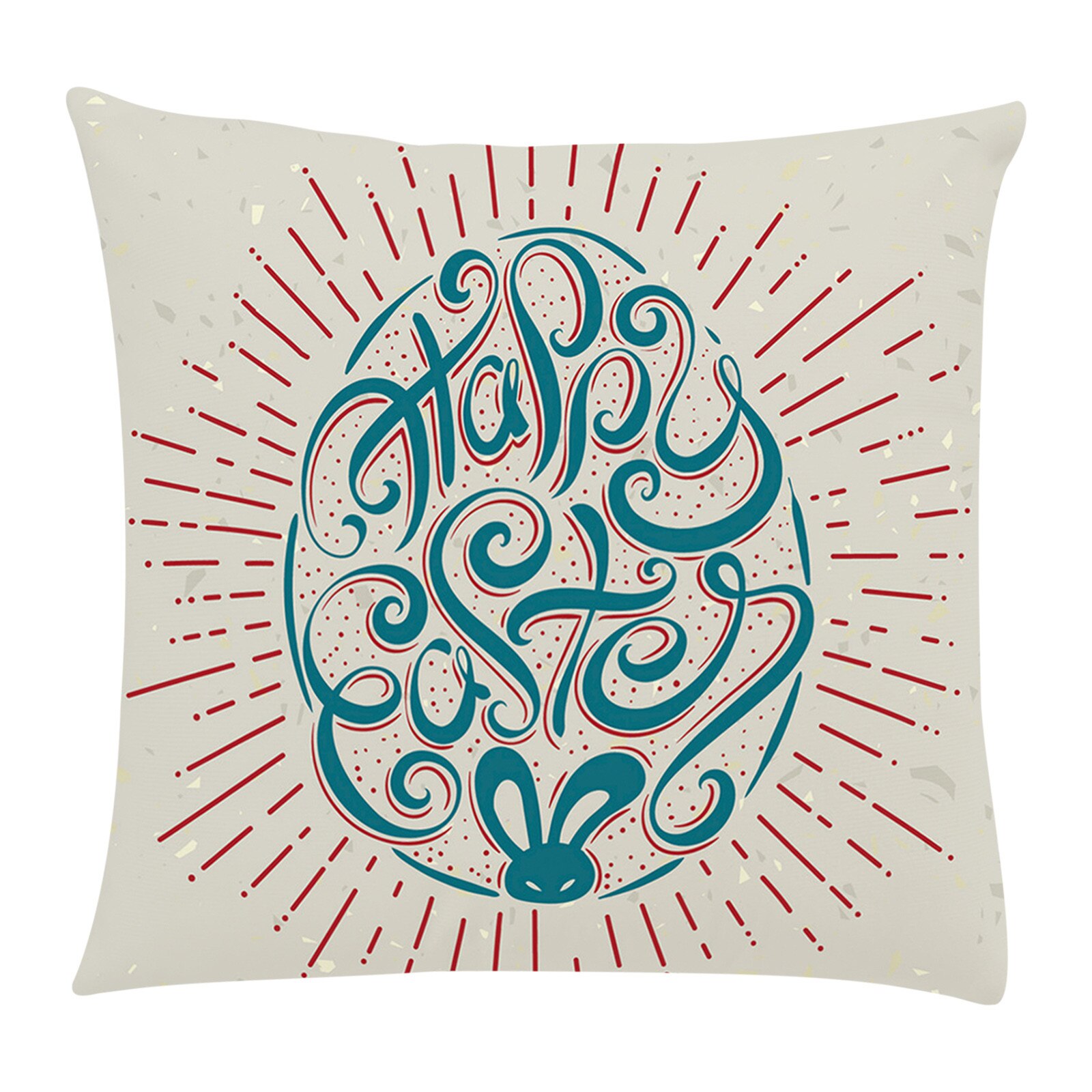 Top Selling Konijn Afdrukken Pasen Dag Kussen Cae Sofa Auto Kamer Kussenhoes Woondecoratie Accessoires