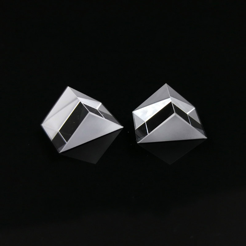 Optical Glass Triangular Prism Lsosceles K9 Tri Prism With Beveled Reflecting Film Optics 5 x 5 x 5mm