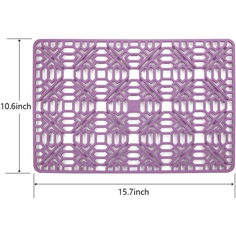 Silicone Sink Mat Protector Kitchen Grid,Heat Resistant Sink Protector for Bottom of Farmhouse Porcelain Bowl Sink