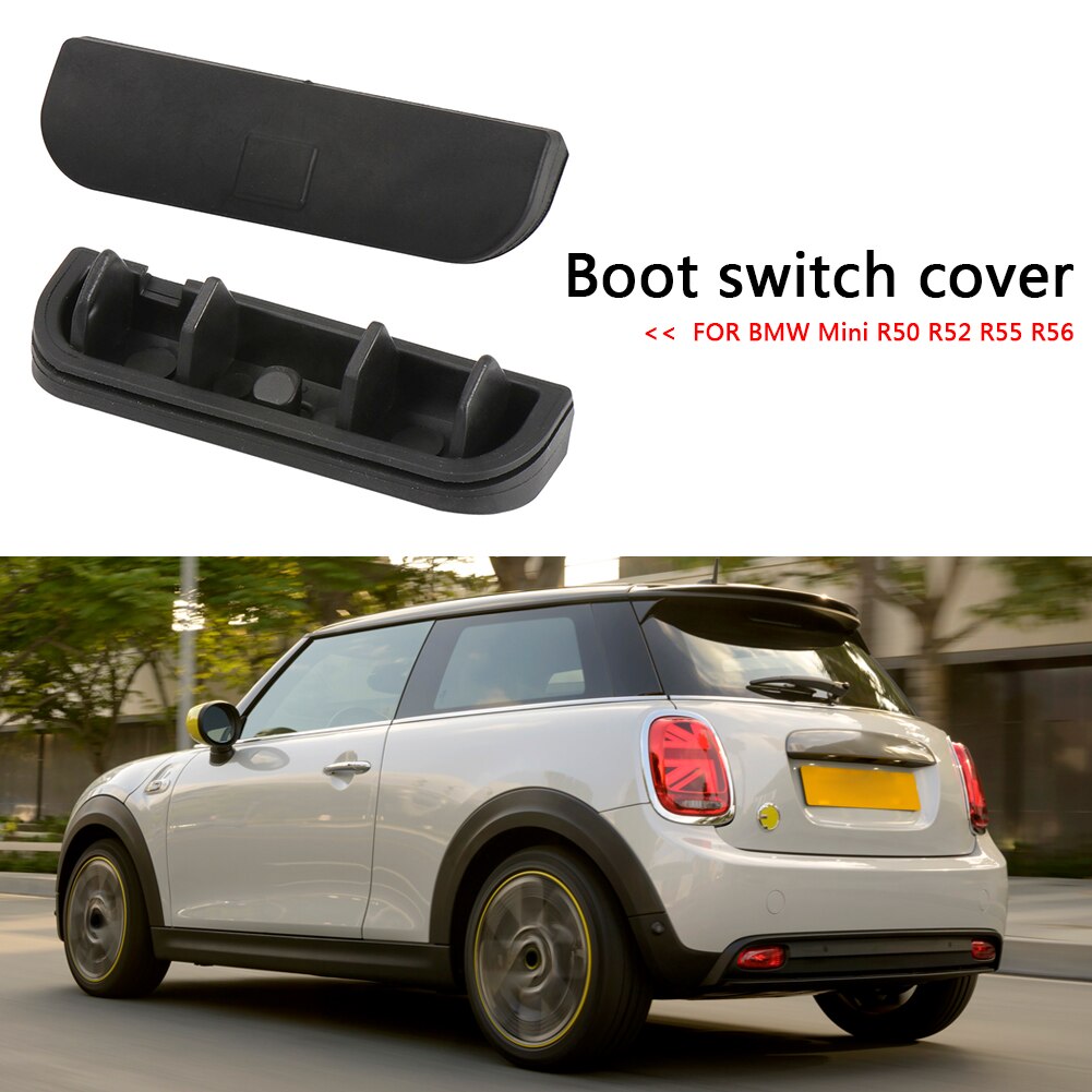 Car Rear Door Tailgate Handle Switch Cover Auto Rear Trunk Tail Gate Button Cap Switch Rubber Cover Lid Pad Auto for Mini R50