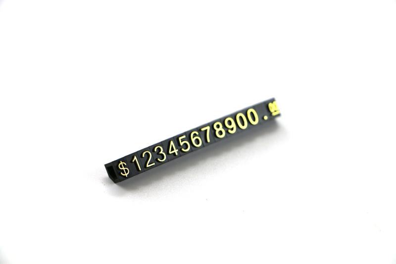 Reloj anillo joyería precio cubo visualización joyería Etiqueta de precios Euro Precio cubos número dólar GBP Kit joyería Etiqueta de precios soporte de mesa: Gold Dollar