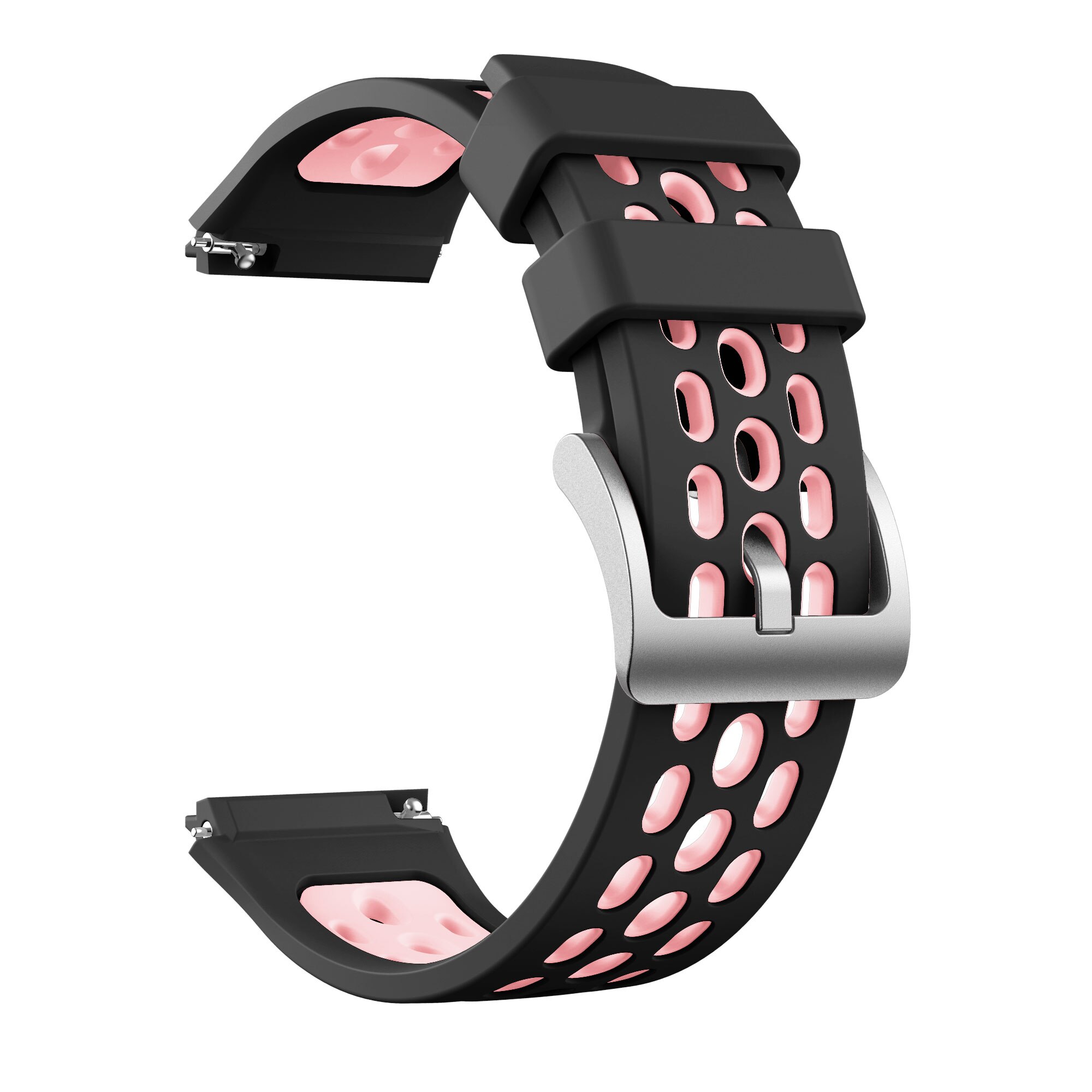 Bånd til huawei ur  gt 2e silikone urbånd sportsrem til  gt2e smart armbånd udskiftning af armbånd correa: Sort lys pink