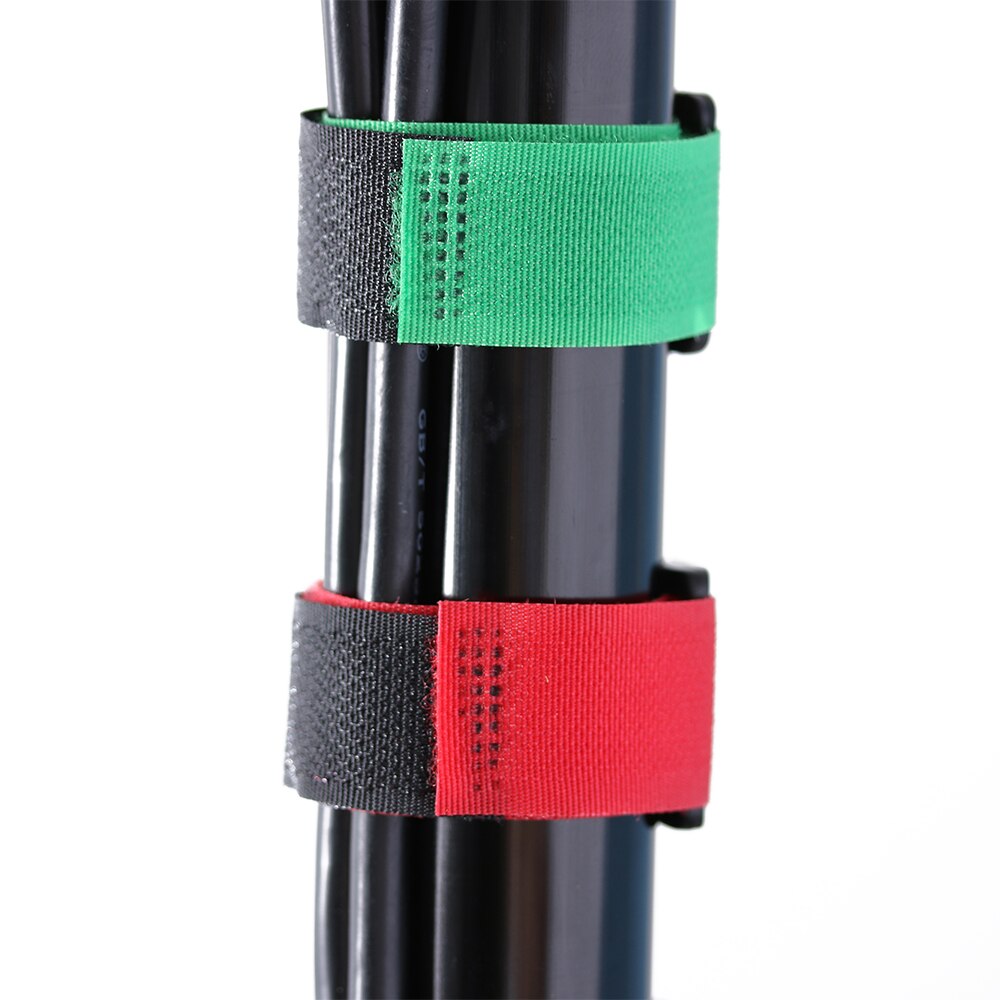 10Pcs Reusable Fishing Rod Tie Holder Strap Suspenders Fastener Hook Loop Cable Cord Ties Belt Fishing Tackle Box Accessories