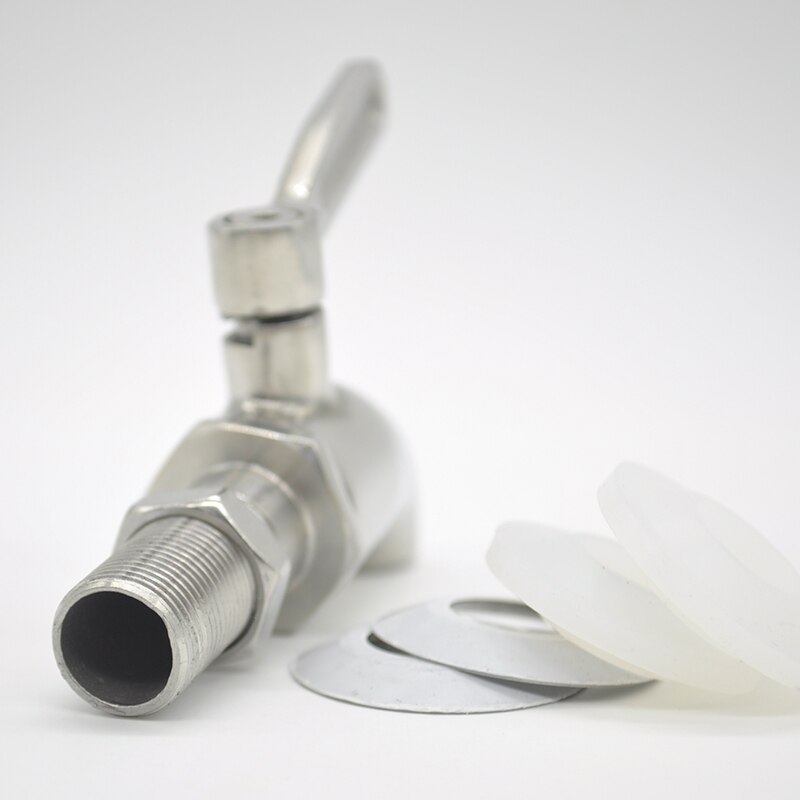 16mm vin fat vatten tapp kran 304 rostfritt stål kran för vin öl ek fat dryck dispenser bar leveranser #
