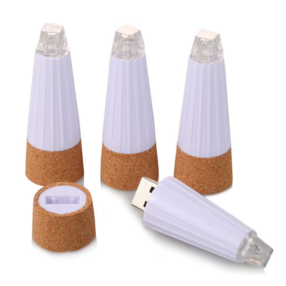 Bouchon LED lumineux pour bouteille, rechargeable en USB