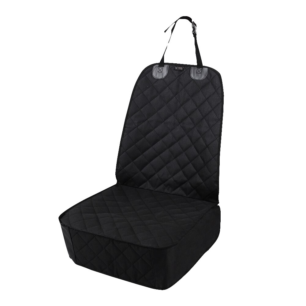 Protector para asiento de coche para perros y gatos, estera frontal impermeable, de tela Oxford, suave, lavable, ideal para transporte de mascotas: Negro
