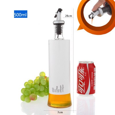 Olie spray flaske sprøjte olier gryde bbq grill madlavning værktøj køkkengrej køkken værktøj tilbehør forsyninger oliven pumpe olie flaske: 500ml hvide