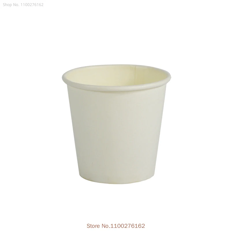 100pcs/pack 2.5/1.5oz Paper Cup White/Kraft Disposable Cup Small Mini Coffee Cup