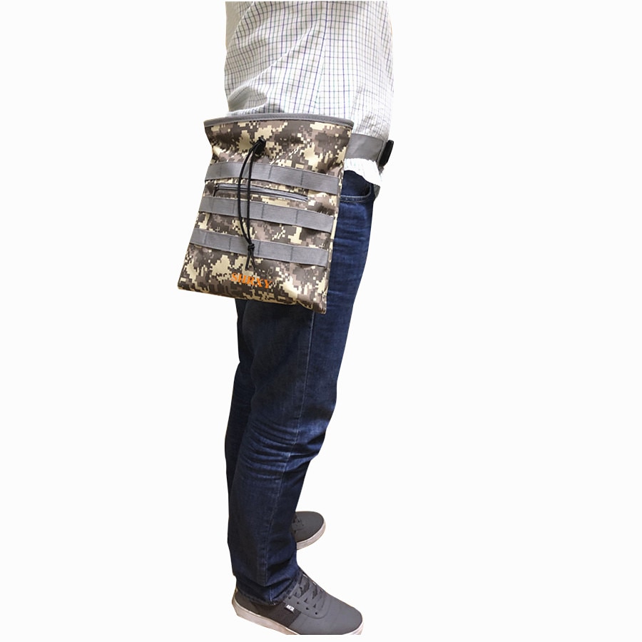 Metaldetektor finder taske graverpose bæltepose held og lykke guldklump tasker camo til metaldetektion