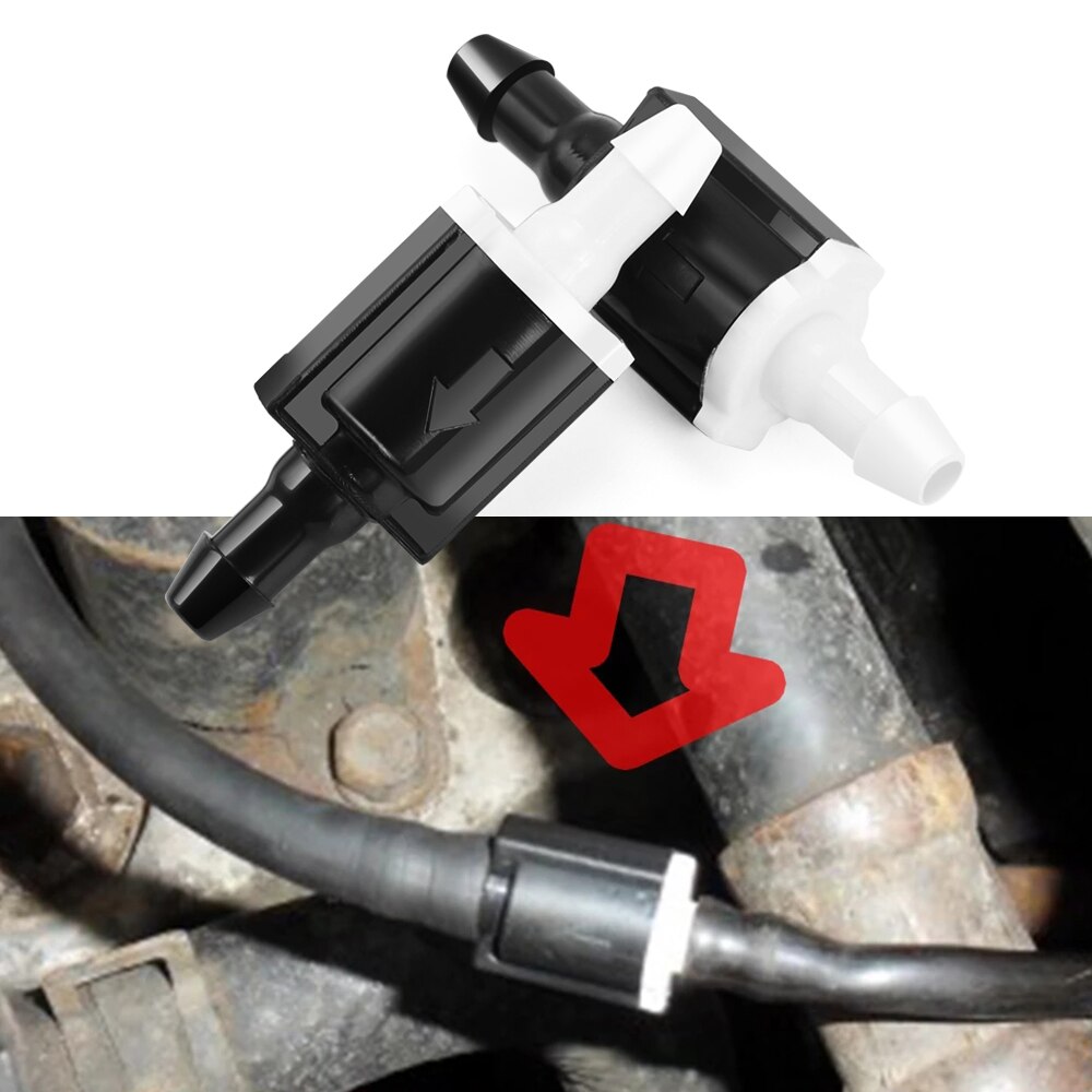 2pcs Car Wiper Washer Windshield Check valve For Nissan Tiida Qashqai J11 Versa Kicks Terrano 2