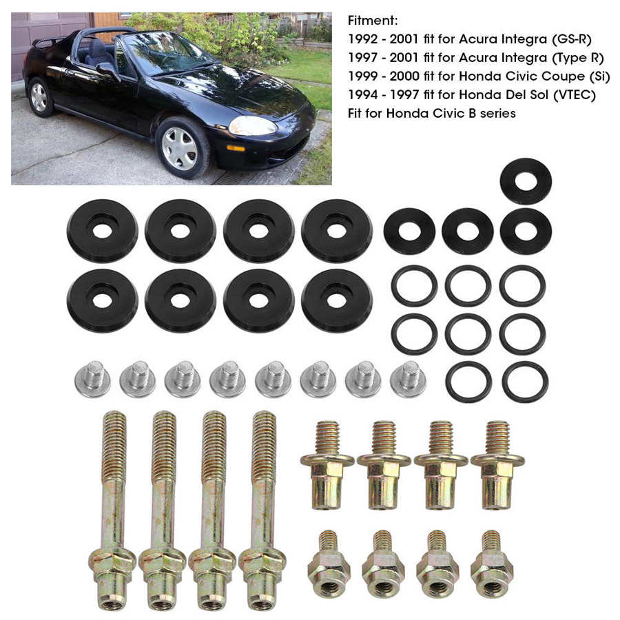 Engine Valve Cover Washer Bolt Nut Kit Car Refitting Fit for Honda Civic B series automobiles Car accessories
