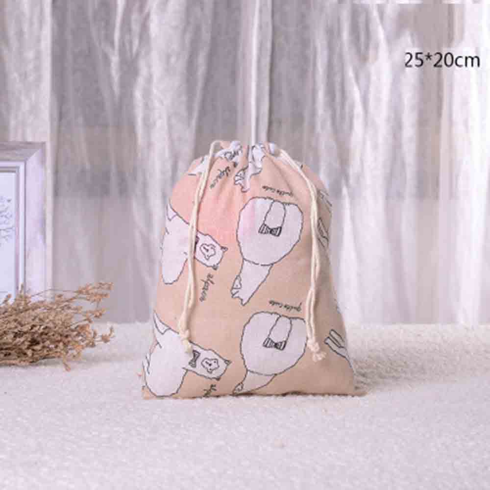 Handgemaakte Katoen Opslag Pakket Tas Tasje Kleine Portemonnee Reizen Vrouwen Kleine Doek Bag Pouch: M-orange