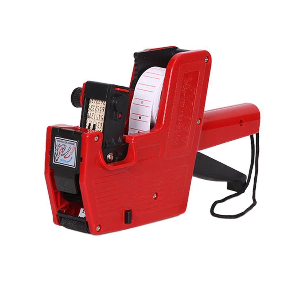 Price Label Paper Roll For Single Row Maker Labeller Coding White Machine X4N9: RED