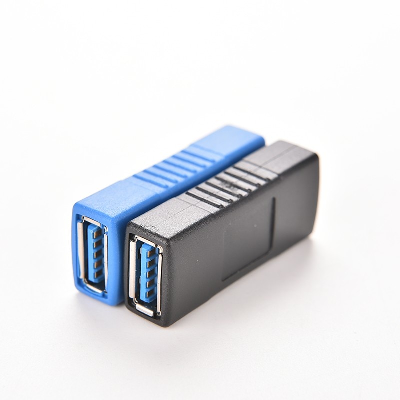 USB 3.0 Type A femelle à une femelle connecteur adaptateur USB3.0 AF à AF coupleur F/F sexe changeur Extender convertisseur pour ordinateur portable 1PC