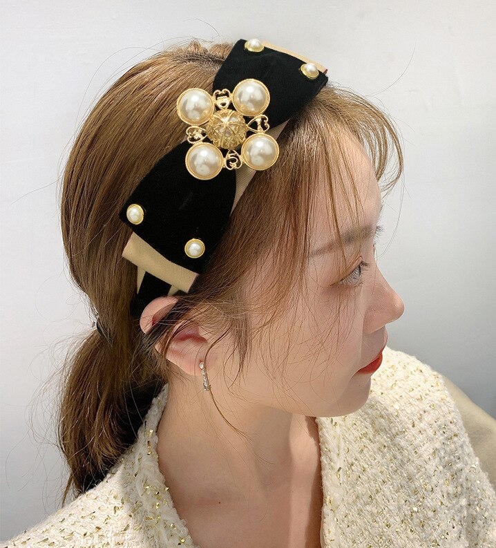 Accessoires de coréenne pour cheveux, jouer le rôle de ofing east gate avec tissu, nœud papillon
