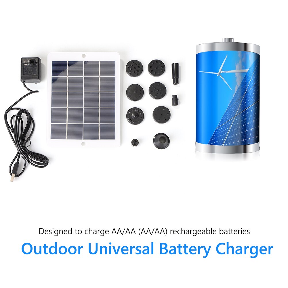 3W 5V Solar Panel Kit Portable Cells Power Bank for AA / AAA Battery Mobile Phone Solar Charger Solar Panel Battery Charger 0.5W
