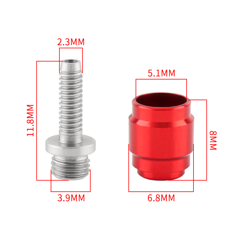 MUQZI 5/10 Uds Kit de oliva de freno de bicicleta manguera de freno inserto de conexión accesorio de aceite para manguera de disco hidráulico SRAM AVID Stealthamajig