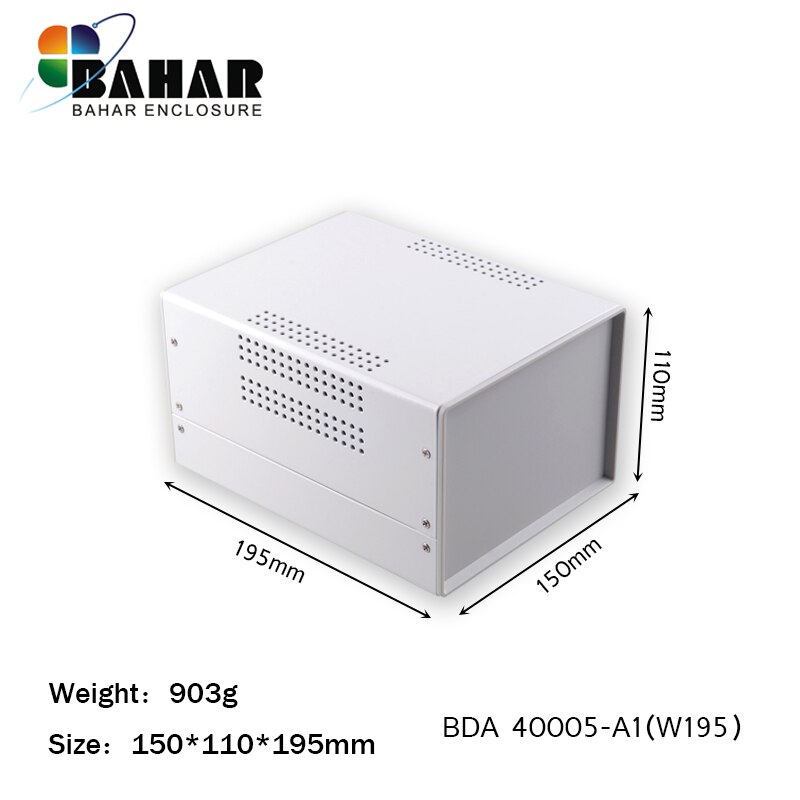 Iron enclosure for project box Iron power supply equipment cases diy junction box custom iron enclosure 195*150*110mm: BDA40005-A1(W195)