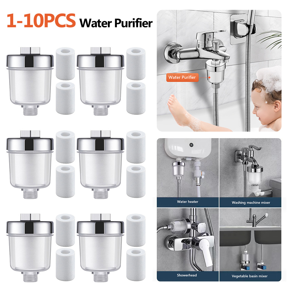 Universele Kraan Filter Pp Katoen Hoge Dichtheid Praktische Waterzuiveraar Filter Kraan Verzachten Hard Water Douche Waterfilter Voor Hom