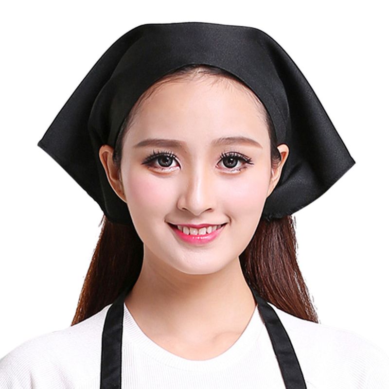 Gorro triangular estilo japonés para hombre y mujer, pañuelo para la cabeza, toalla, Cocina, Restaurante, Chef