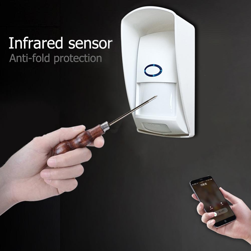 Ct70 utomhus vattentät trådlöst larm infraröd detektor anti-pet sensor pir sensor husdjur immun för hemsäkerhet larmsystem