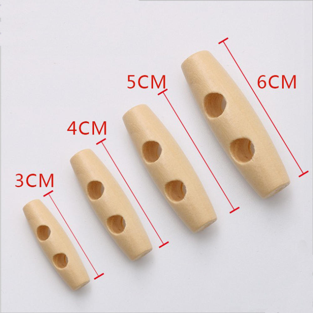 10 stk 3/4/5/6cm beige trehorn veksler naturlig knapp med 2 skrog sydekorasjonsknapp gjør-det-selv-plagg klestilbehør