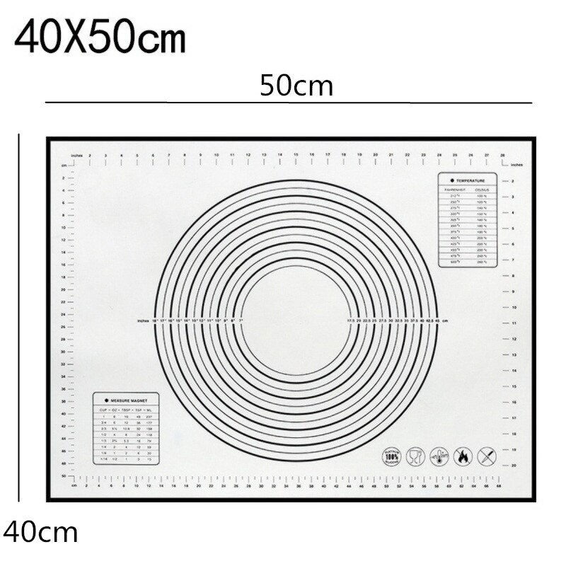 Kneading Dough Mat Silicone Baking Mat Pizza Dough Mat Maker Pastry Kitchen Cooking Gadgets Bakeware Kneading Pad Accessories