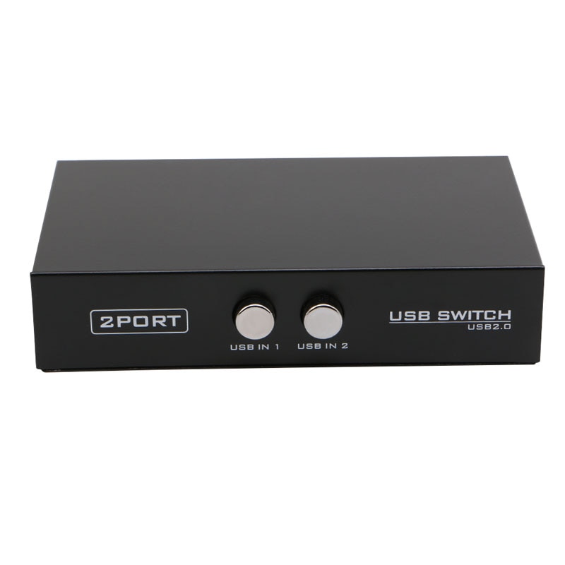2 Ports USB2.0 Sharing Device Switch Switcher Adapter Box For PC Scanner Printer