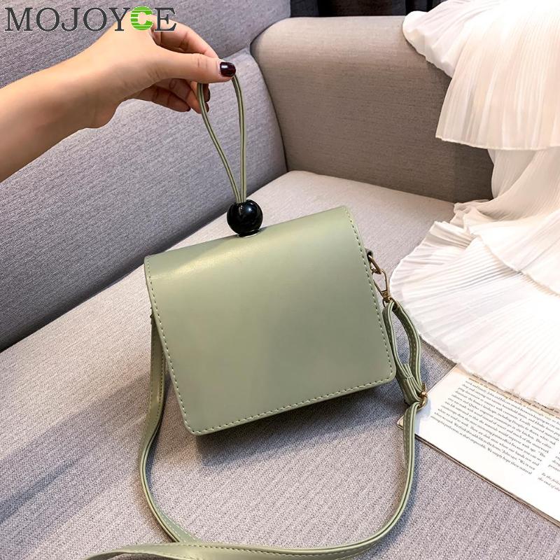 Kvinnor pu läder axel handväska ren färg casual crossbody messenger väskor väska bolsa feminina