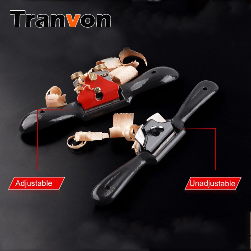 TRANVON Adjustable Plane Spokeshave Woodcraft Hand Planer for Woodworking Hand Tools Wood Planer