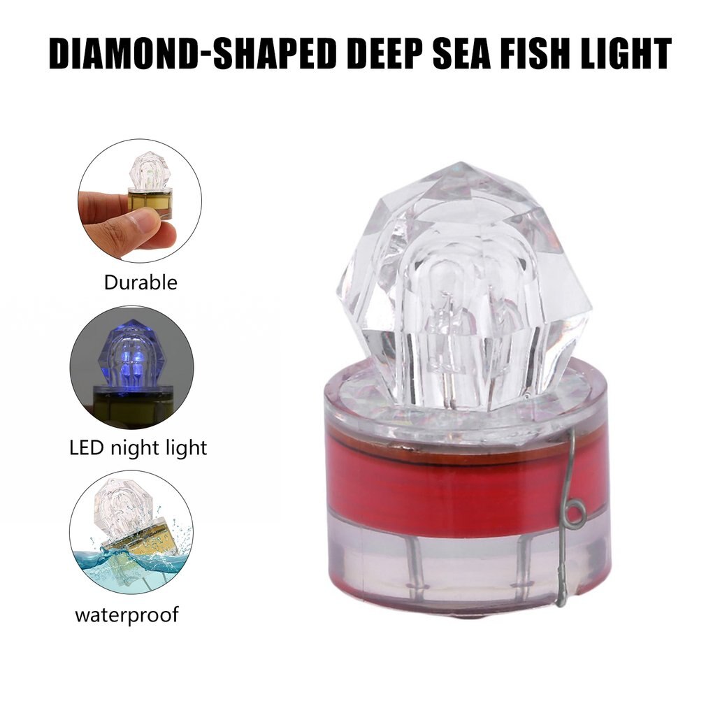 Depth LED light Underwater Squid Fishing Lures Bait Deep Diamond Lights Main Colorful Sea Fish Lamp Underwater Strobe