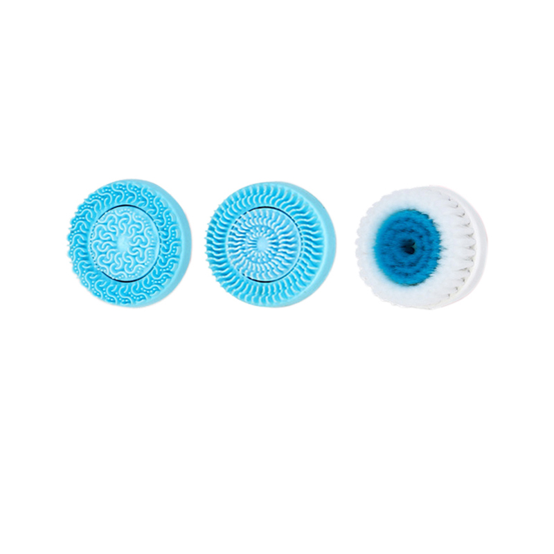 3 In 1 Electric Cleansing Brush Sonic Rotating Cleansing Brush Galvanic Facial Spa System Deeply Clean and Remove Blackheads: black
