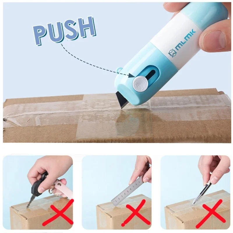 Thermisch papier Easer Mail Opener 2-in-1 correctievloeistof met mes Anti Peep Identiteitsinformatie Privacy Protector Gum