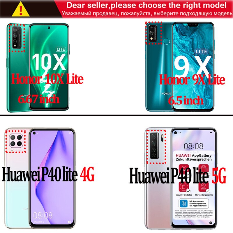 Ring Holder Case Covers On Honor 10X Lite Case Silicone Transparent Shockproof Phone Case Honor 10X Light 10 X Lait Bumper Cover