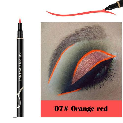 12- farvet eyeliner pen langtidsholdbar vandtæt svedtæt ikke blomstrende flydende eyeliner holdbar hurtigtørrende flydende eyeliner tslm 1: 07