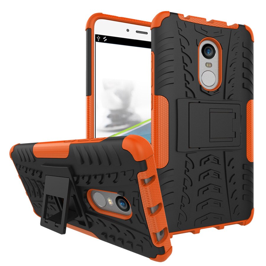 Peaktop Shockproof Armor Case For Xiaomi Redmi Note 4 Case Silicon Stand Cover 5.5" Protective Phone Case For Redmi Note 4X