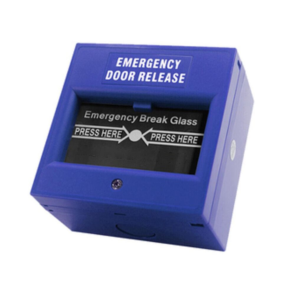 Emergency Break Glass Door Release Switch Access Control System Emergency Door Lock Exit Button: 809B