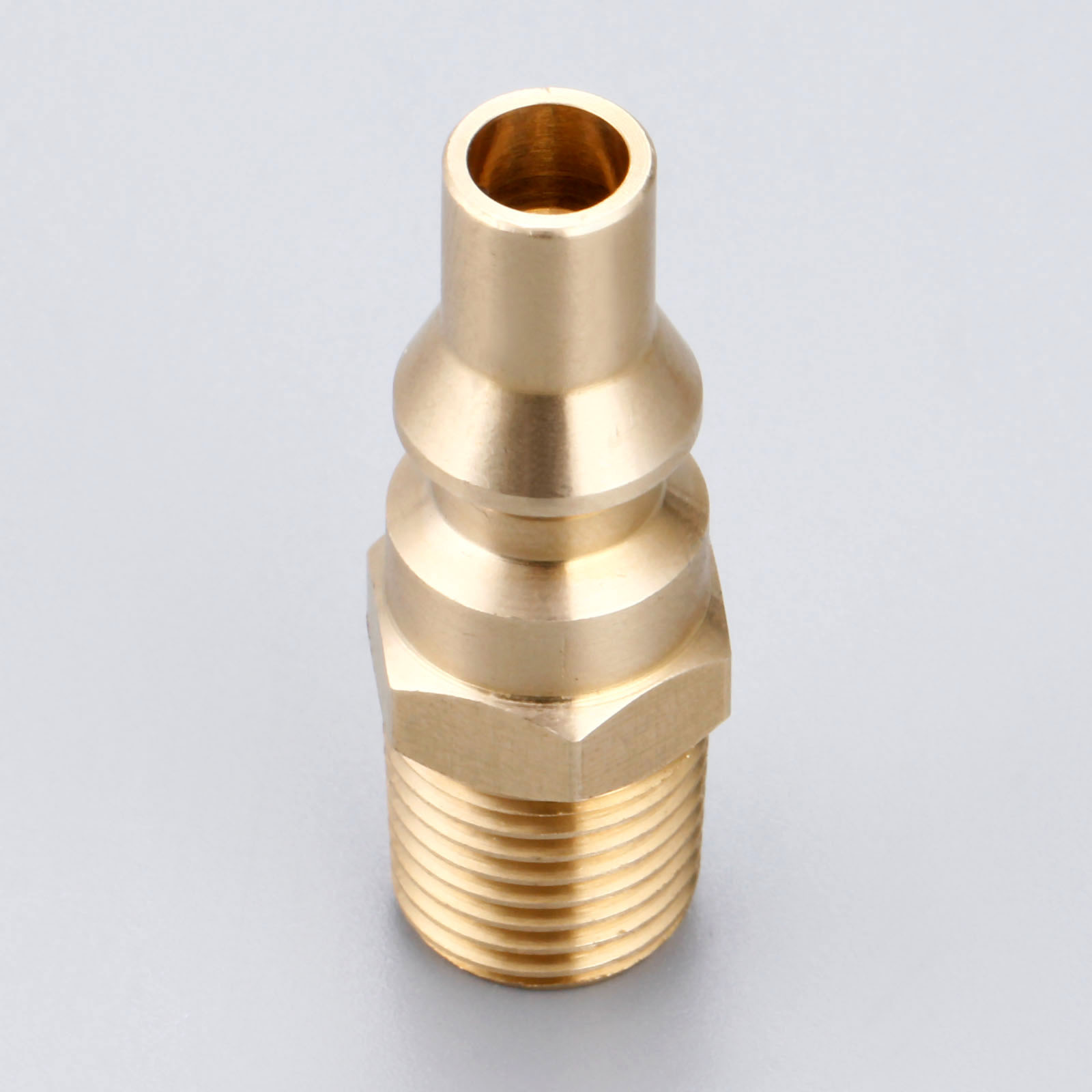 1/4inch Propane Brass Quick Connect Fitting Adapter Male Plug NPT For BBQ And Low Pressure Propane Gas Systems