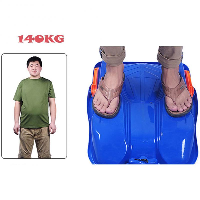 Deslizador de arena para niños y adultos, tabla de esquí con trineo de nieve, deslizador de plástico, al aire libre para césped, 140kg de carga