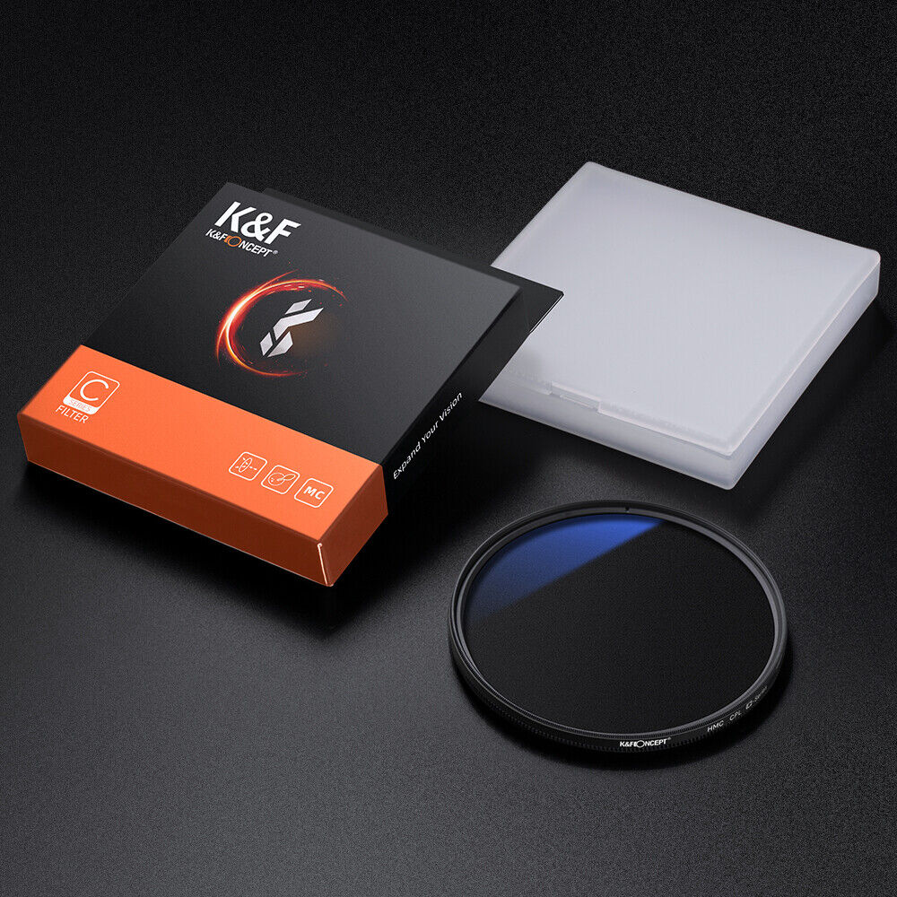 K & f cpl c filtro polarizador circular ultrafino para lente da câmera kf conceito filtro 37mm 46mm 58mm 67mm 72mm 77mm 82mm filtro