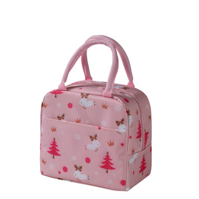 Fisch Druck Mittagessen Kasten Für Camping Liefert Kühler Picknick Taschen Isolierte Thermische Mittagessen Tasche Schule Lebensmittel Tasche Frauen Strand Handtaschen: Rosa